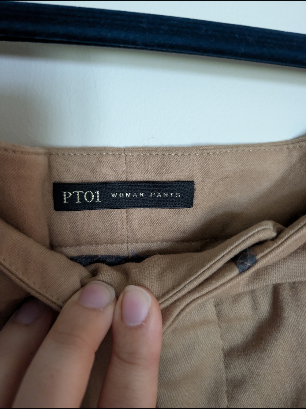 NWT PT01 Pantaloni Torino Camel Virgin Wool Trousers Michelle Fit Sz 40/US 4 - Picture 2 of 8